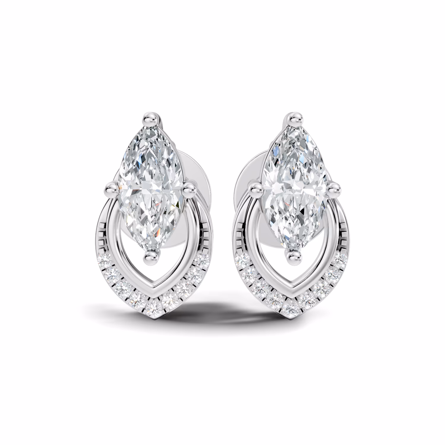 Marquise Drop Earrings 0.78 ct Marquise