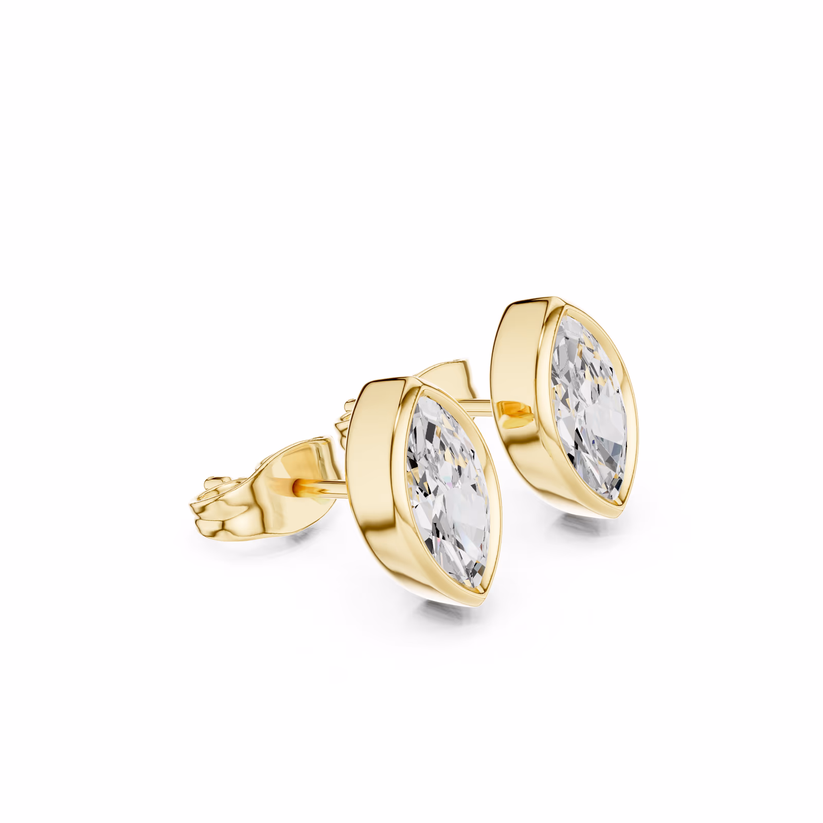Margaux Bezel Stud Marquise Marquise