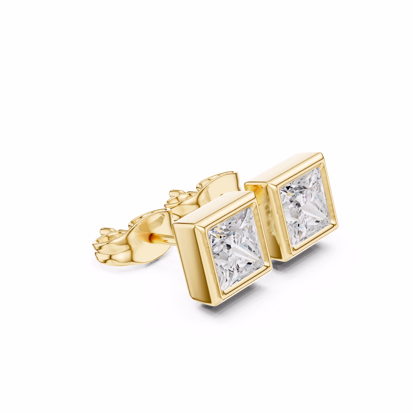 Margaux Bezel Stud Princess Princess