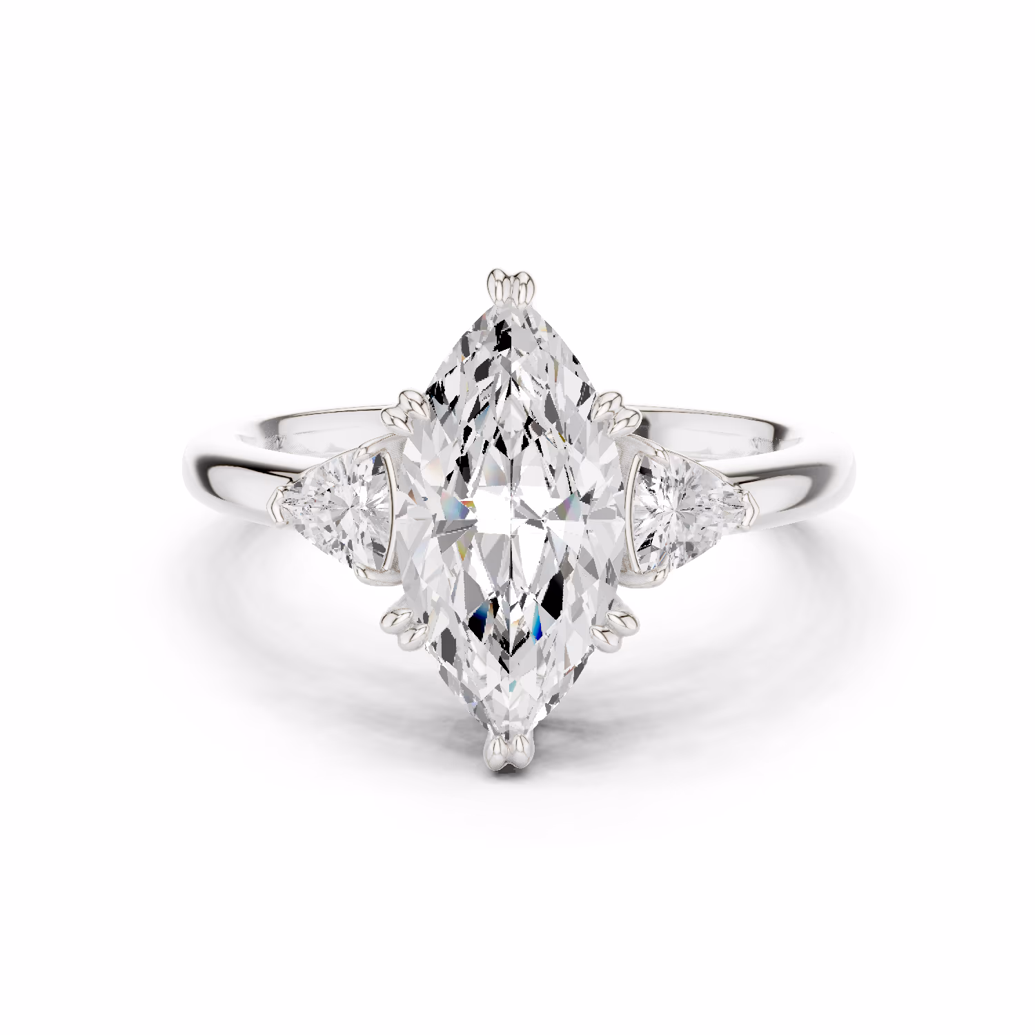 Trinity Solstice Three Stone Marquise Marquise