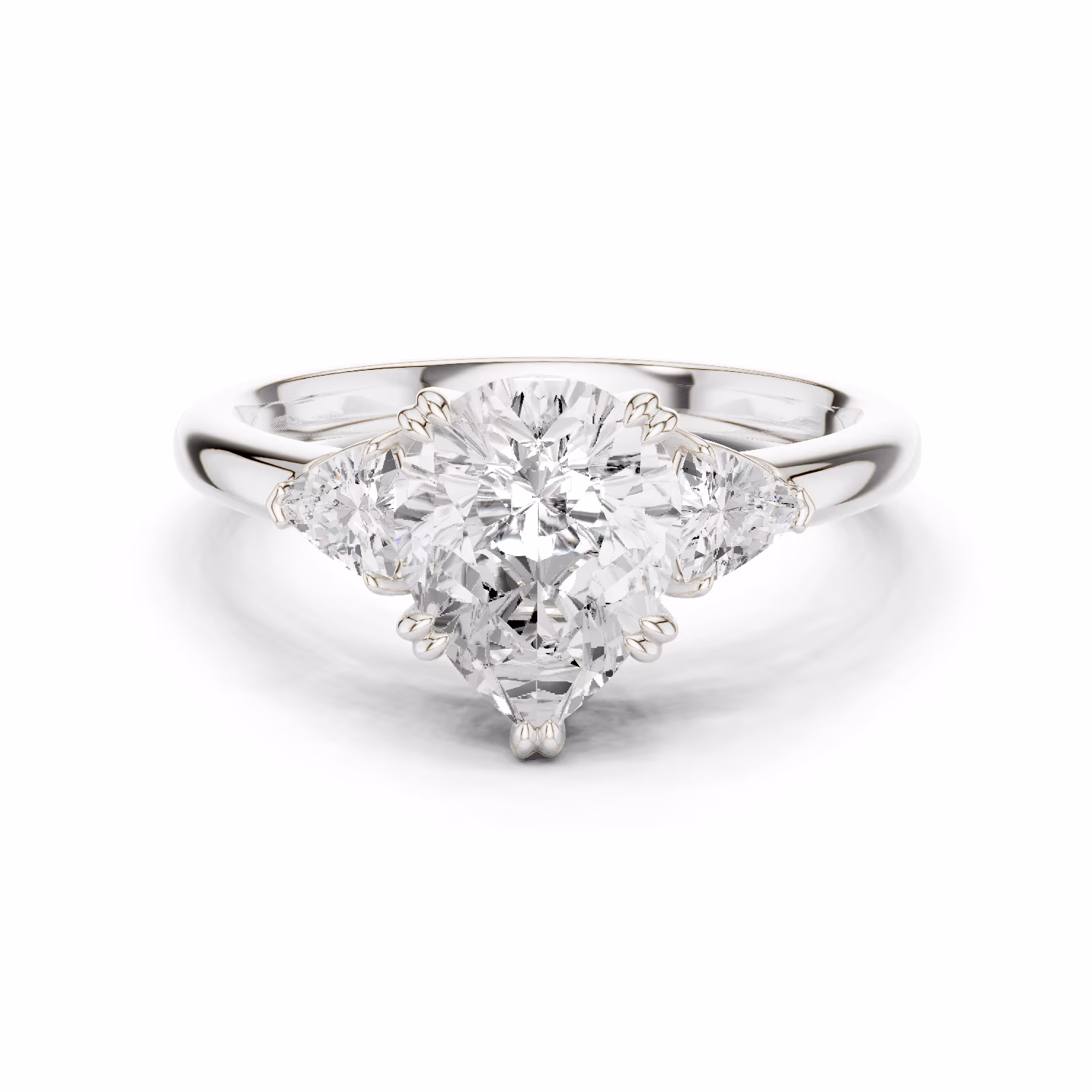 Trinity Solstice Three Stone Pear Pear