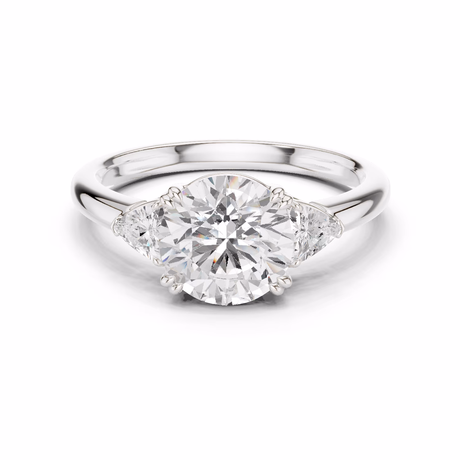 Trinity Solstice Three Stone Round Round
