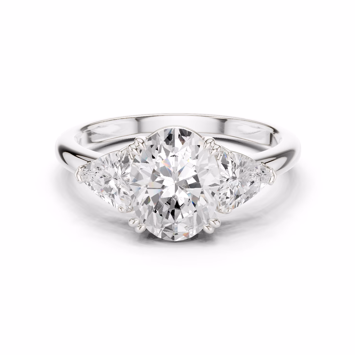 Lumière Trinity Three Stone Oval Oval