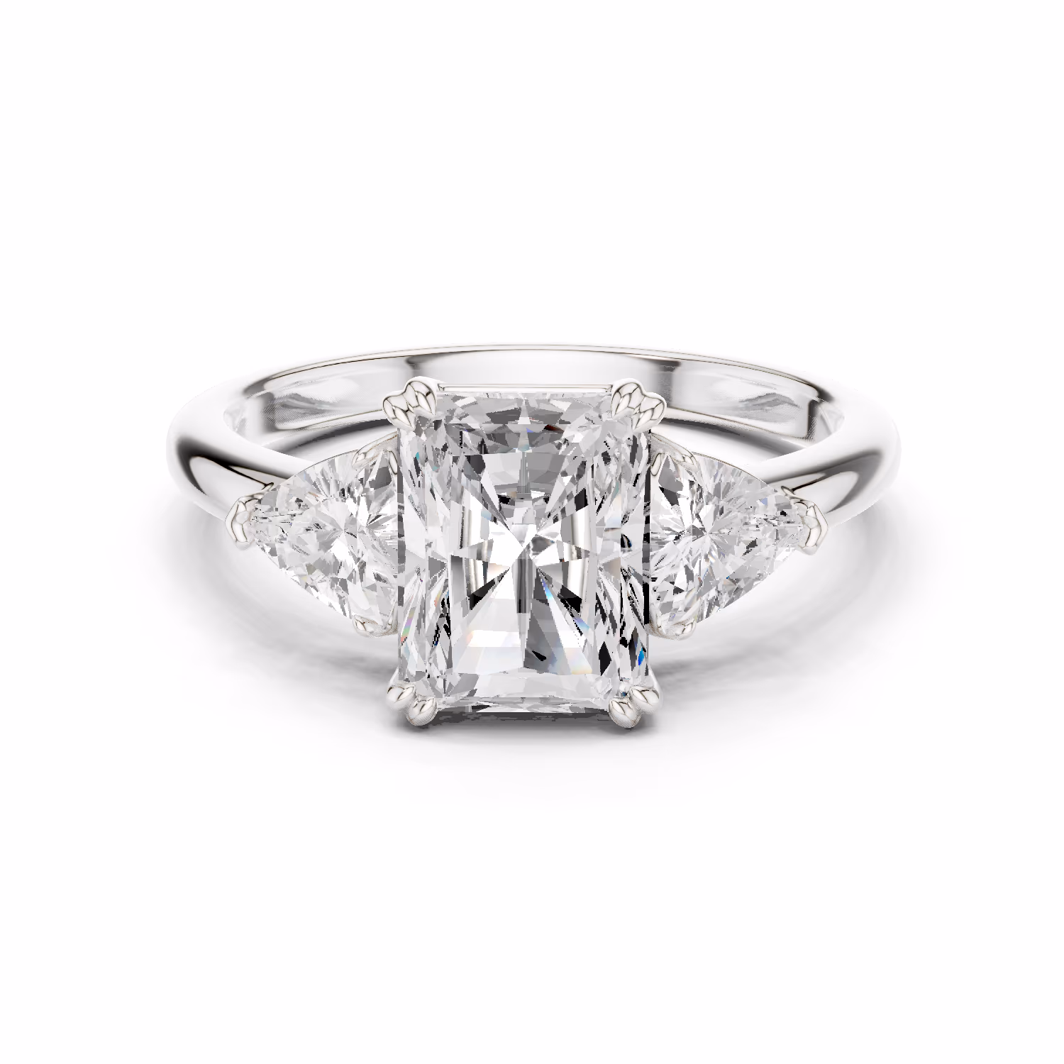Lumière Trinity Three Stone Radiant Radiant