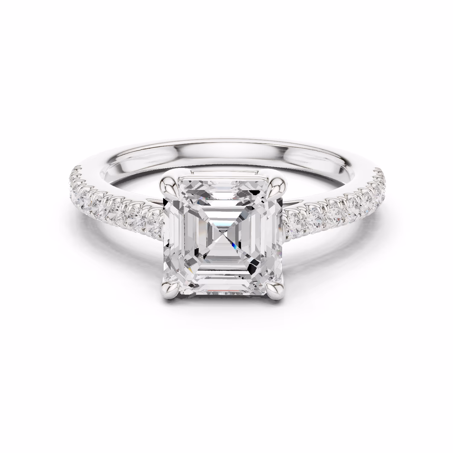 Lumière Pavé Asscher Asscher