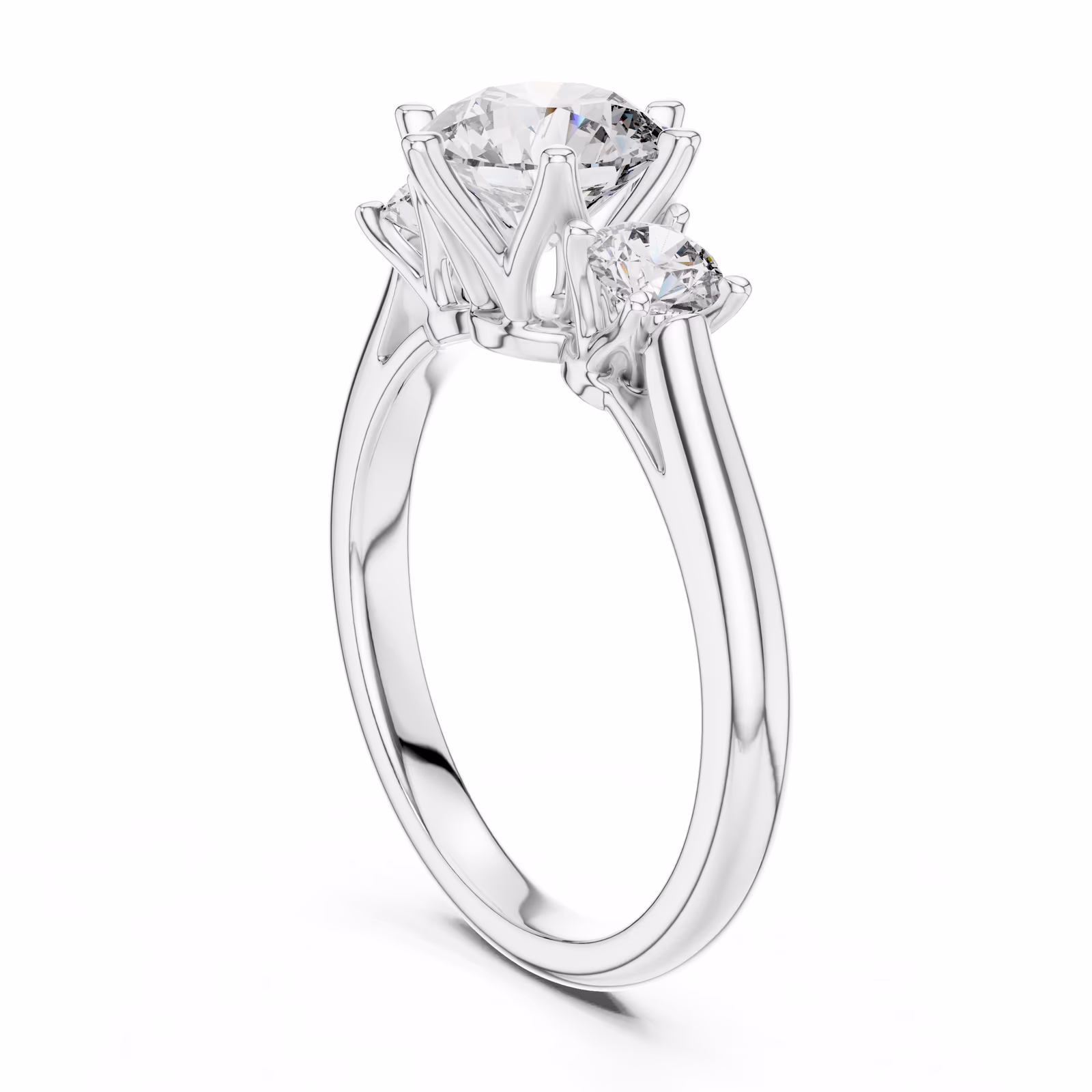 Trinity Solstice Three Stone Round Round