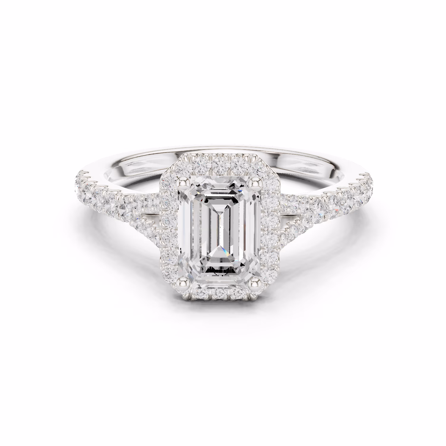 Solstice Heritage Halo Emerald Emerald