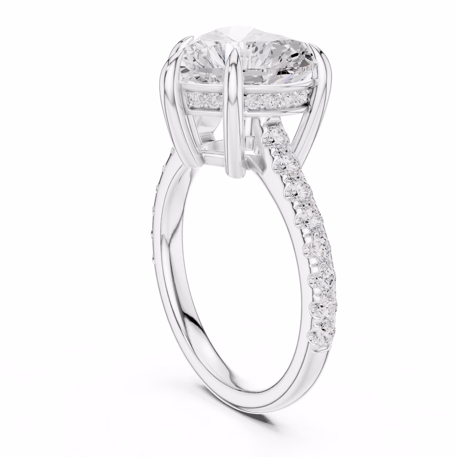 Lumière Pavé Heart Heart