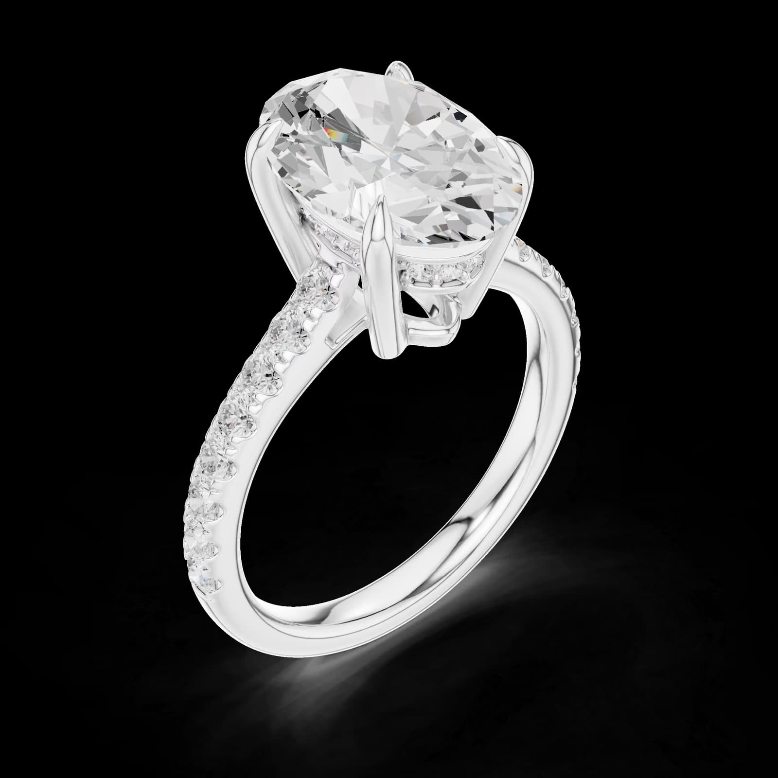 Lumière Pavé Oval Oval
