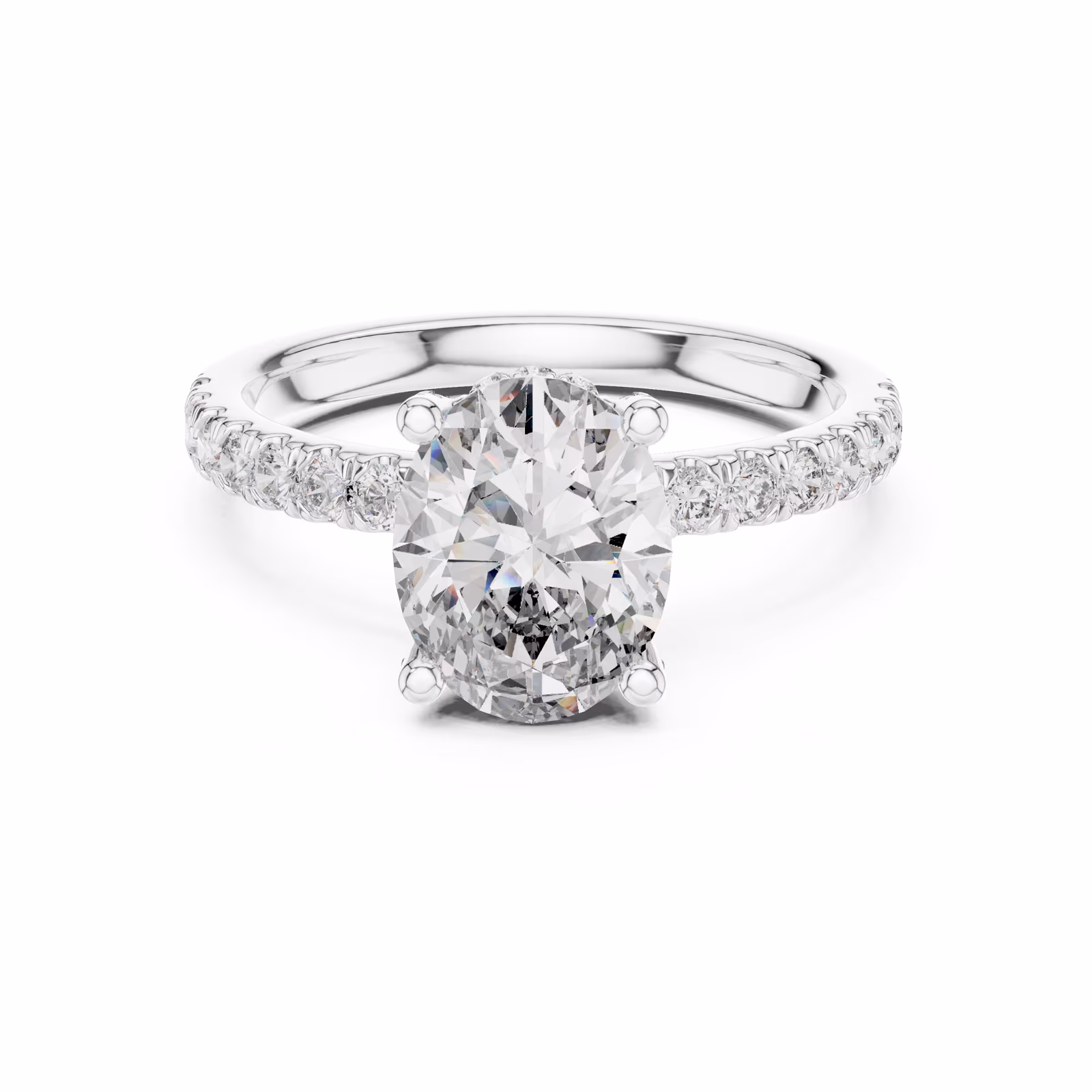 Solstice Pavé Oval Oval