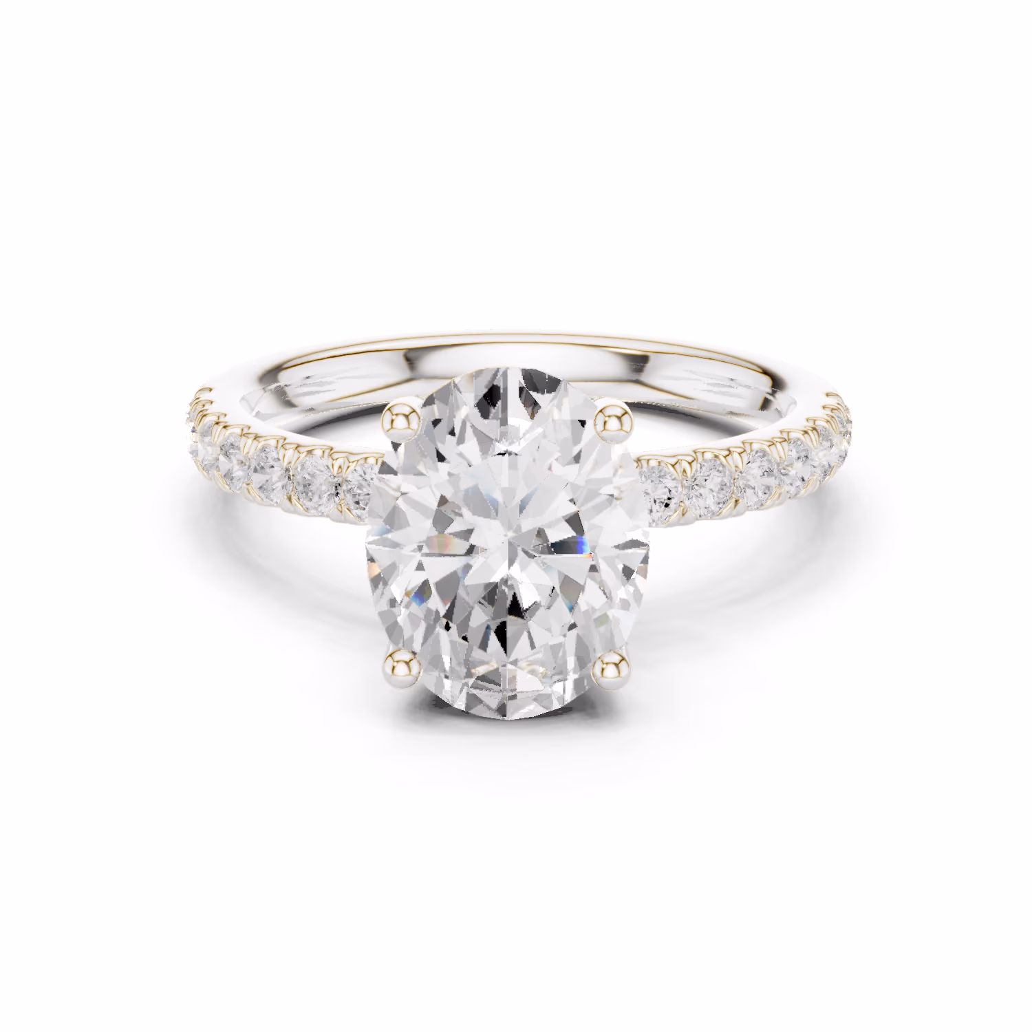 Solstice Pavé Oval Oval