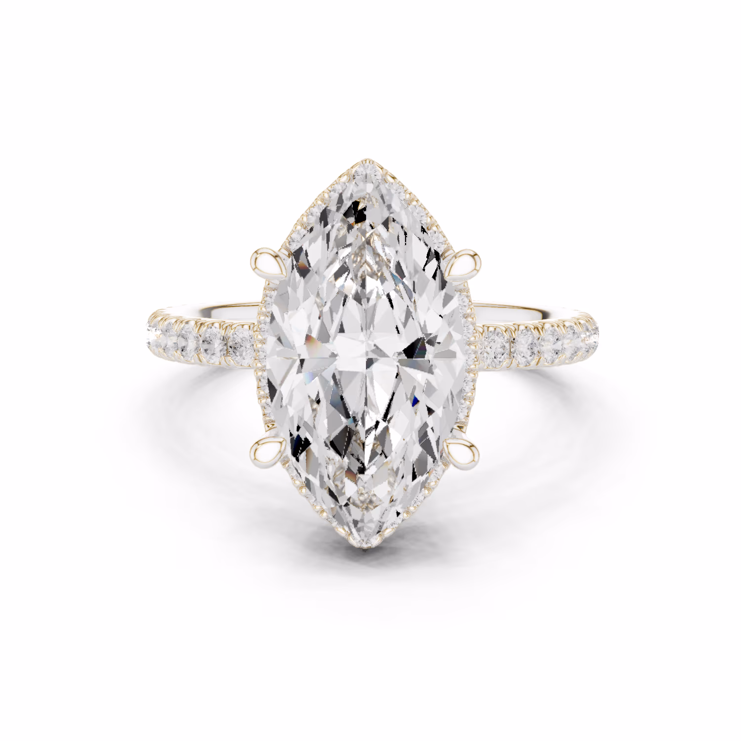 Sonnet Hidden Halo Marquise Marquise
