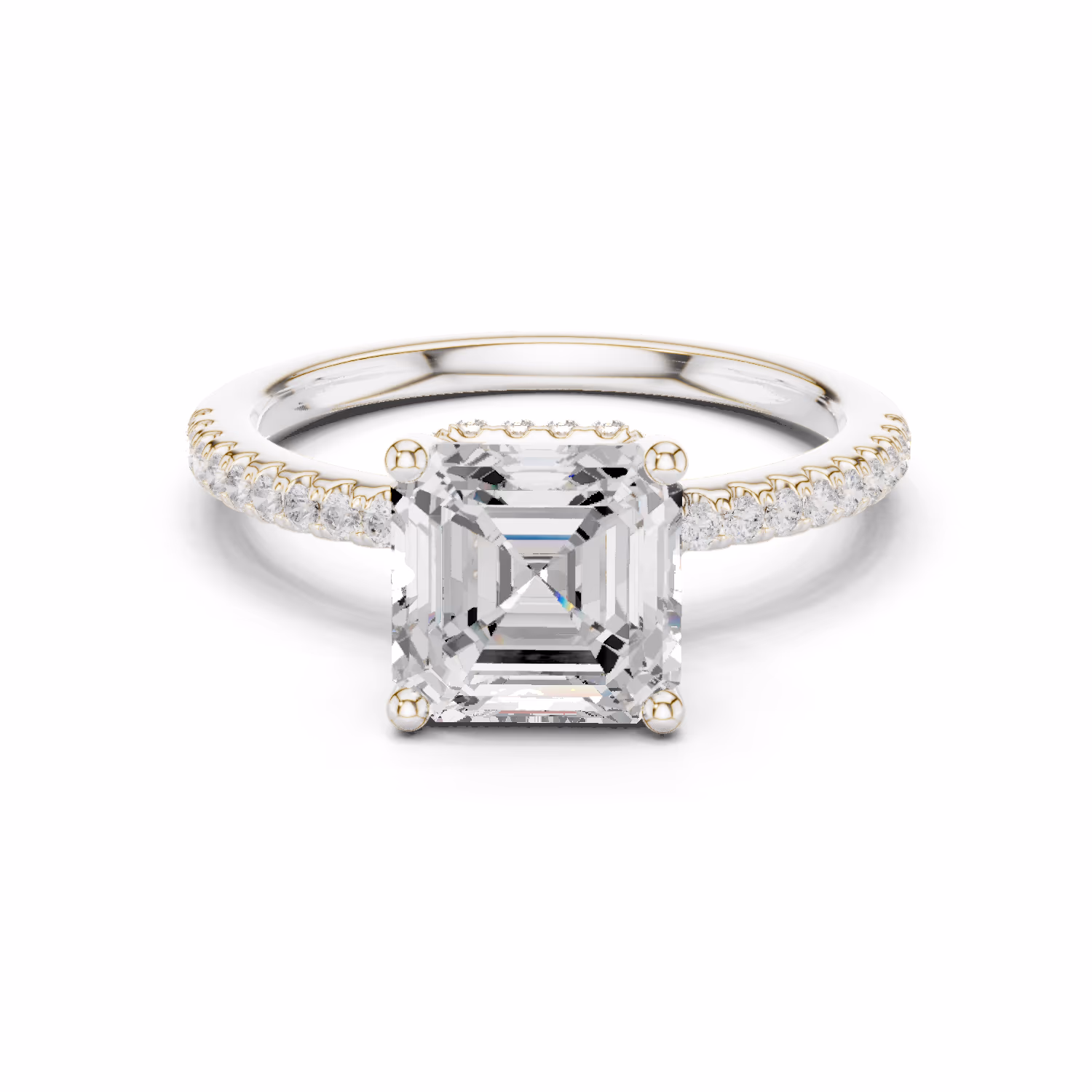 Solstice Pavé Asscher Asscher