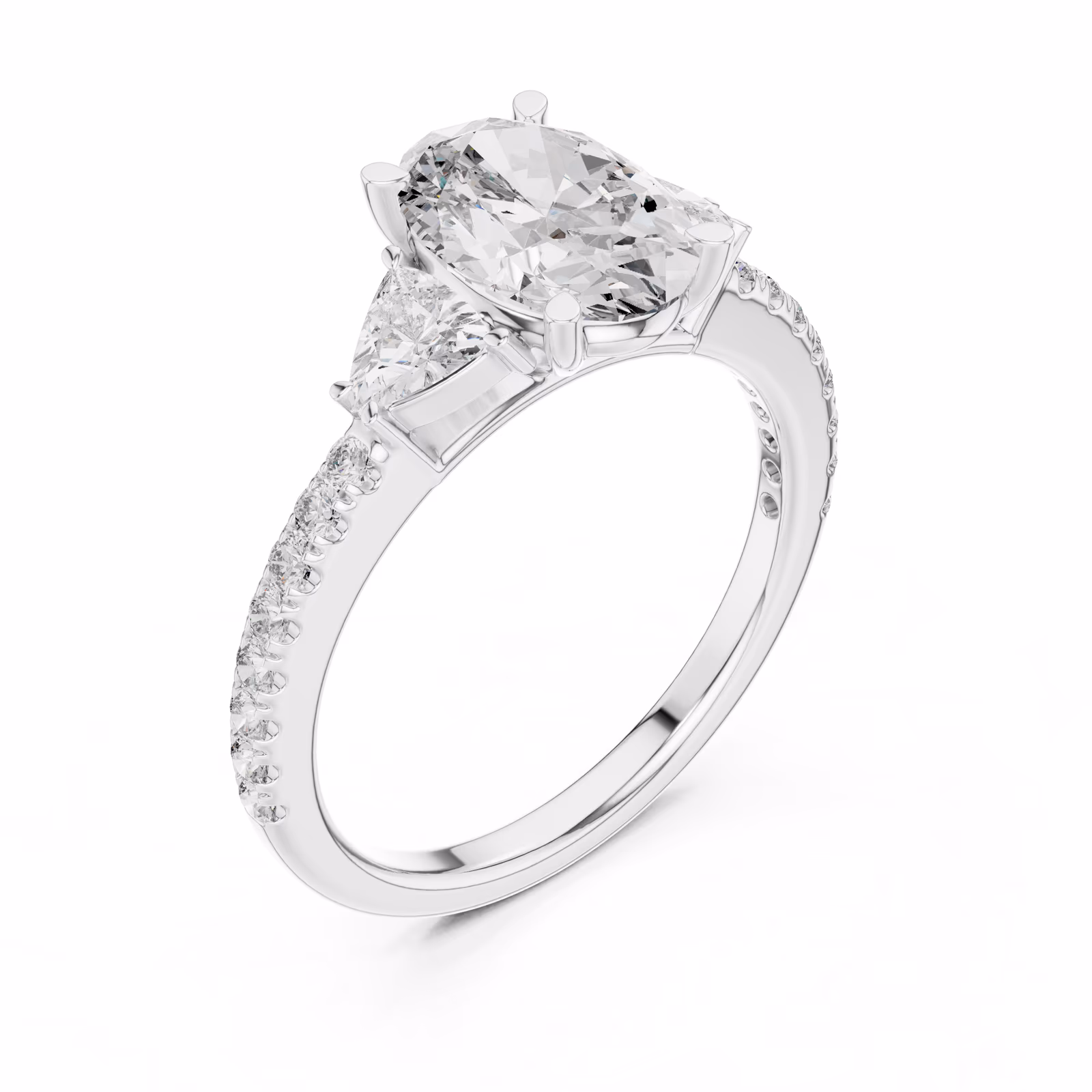 Trinity Solstice Three Stone Oval Oval