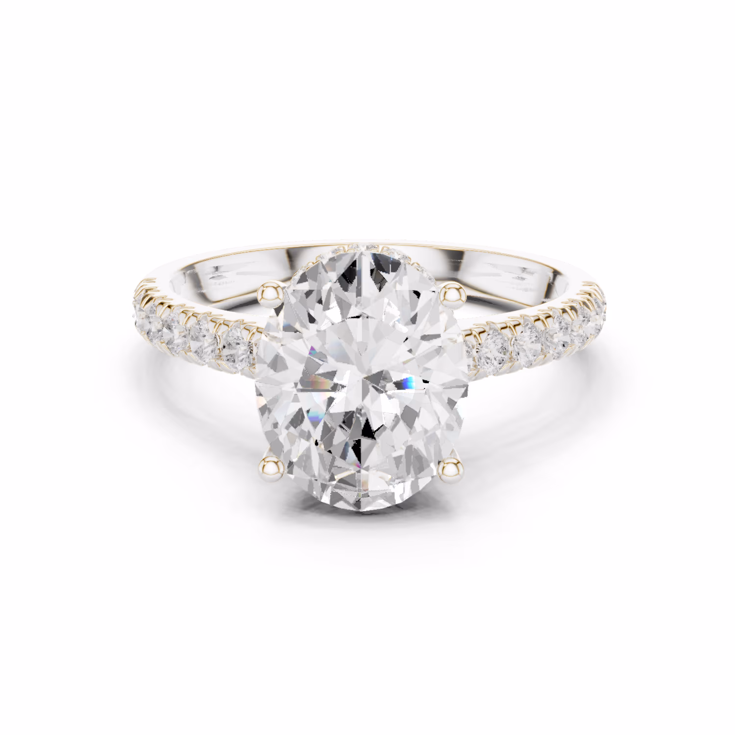 Celeste Pavé Oval Oval