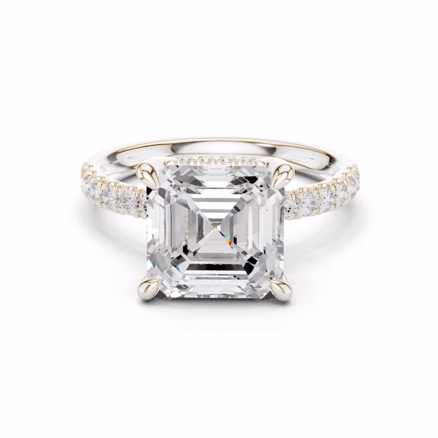 Solstice Pavé Asscher Asscher