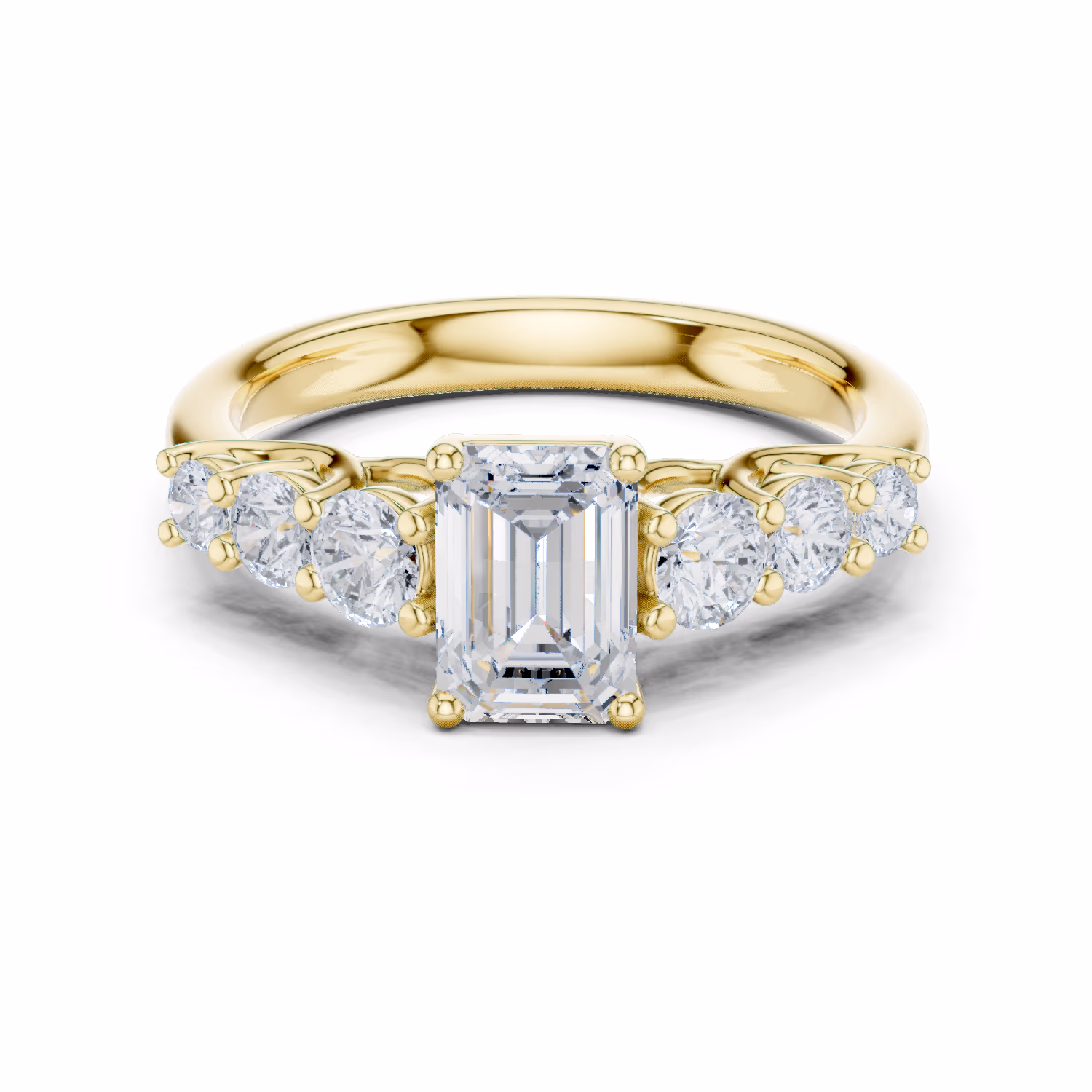 Verona Graduated Solitaire Emerald