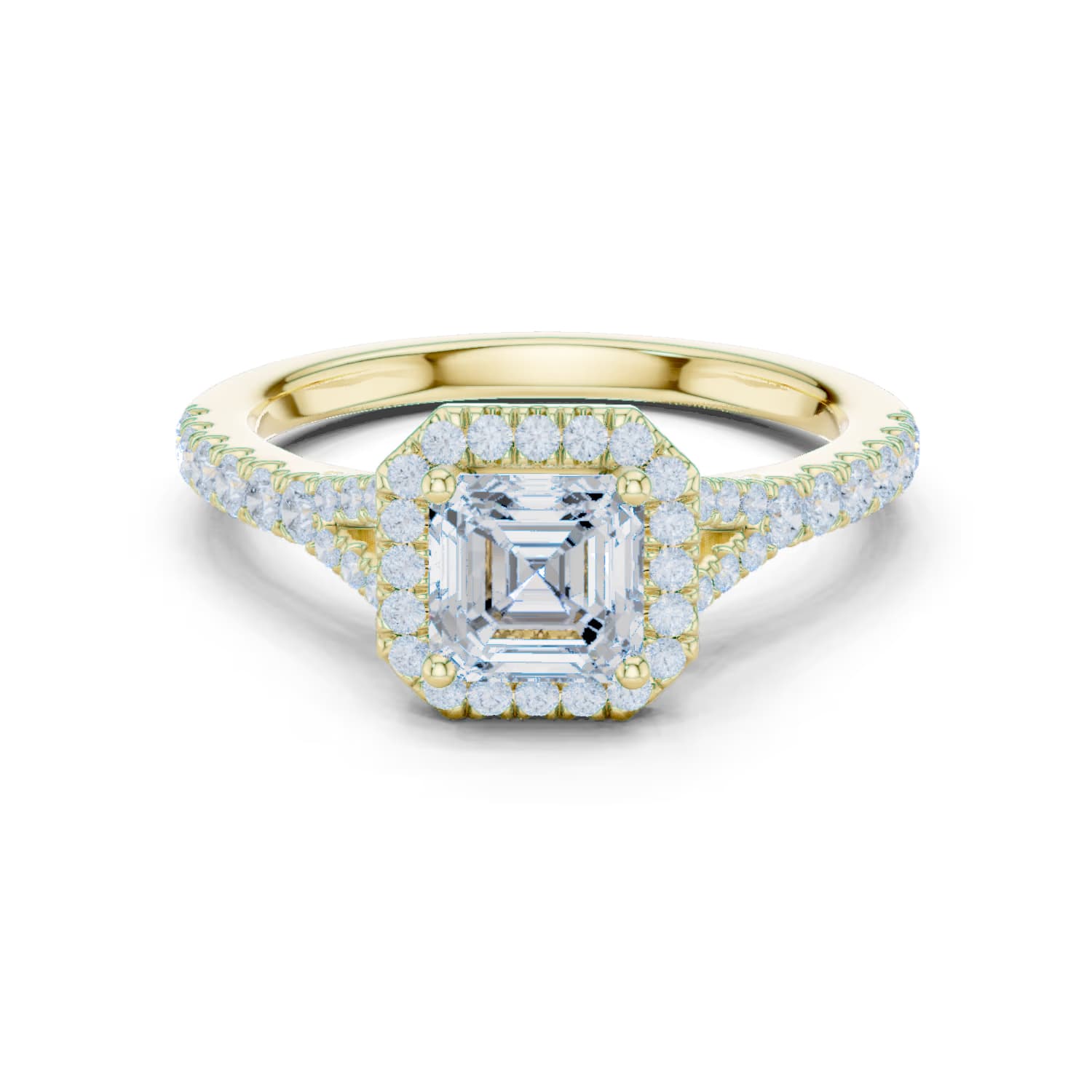 Solstice Halo Asscher