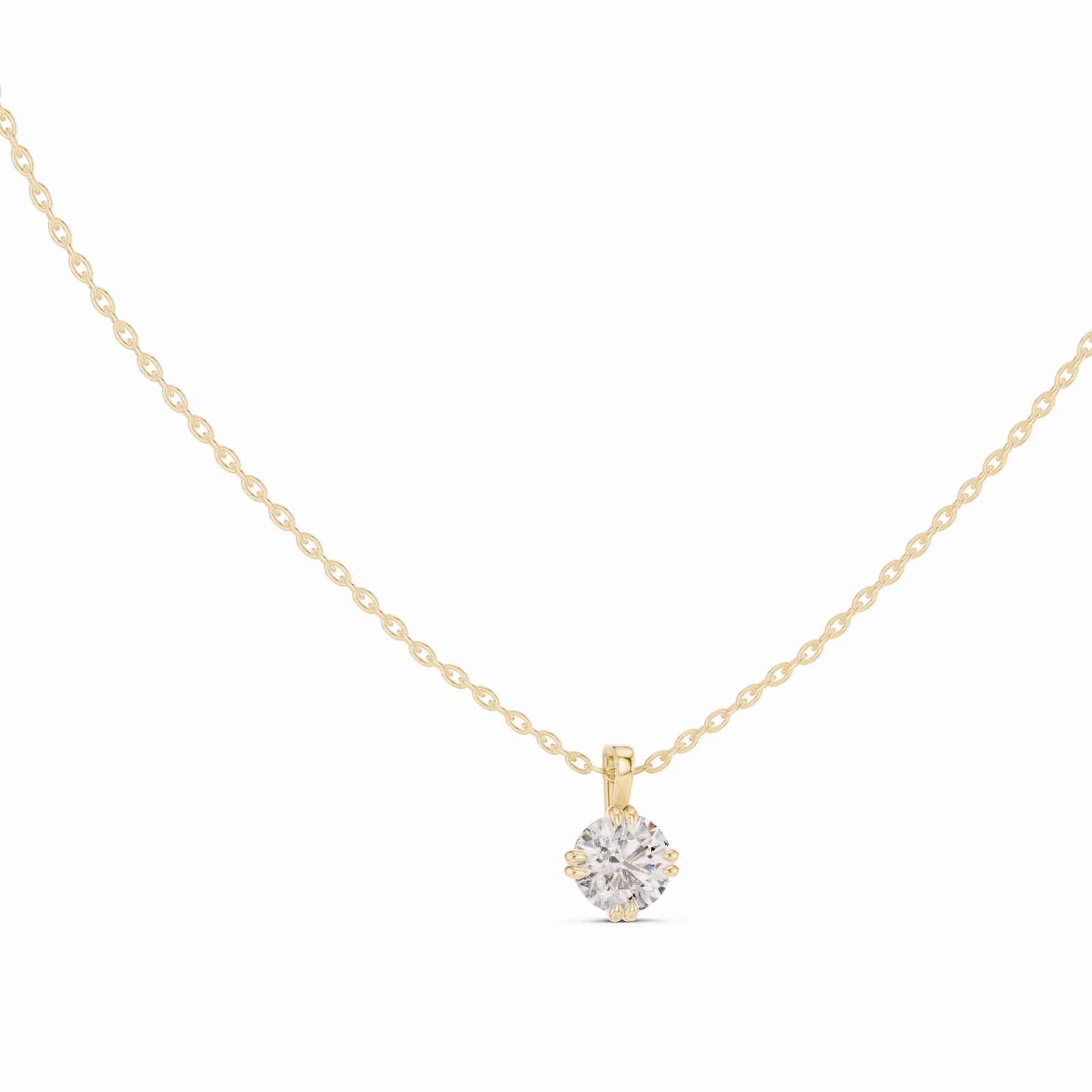 Lumière Solitaire Pendant Round