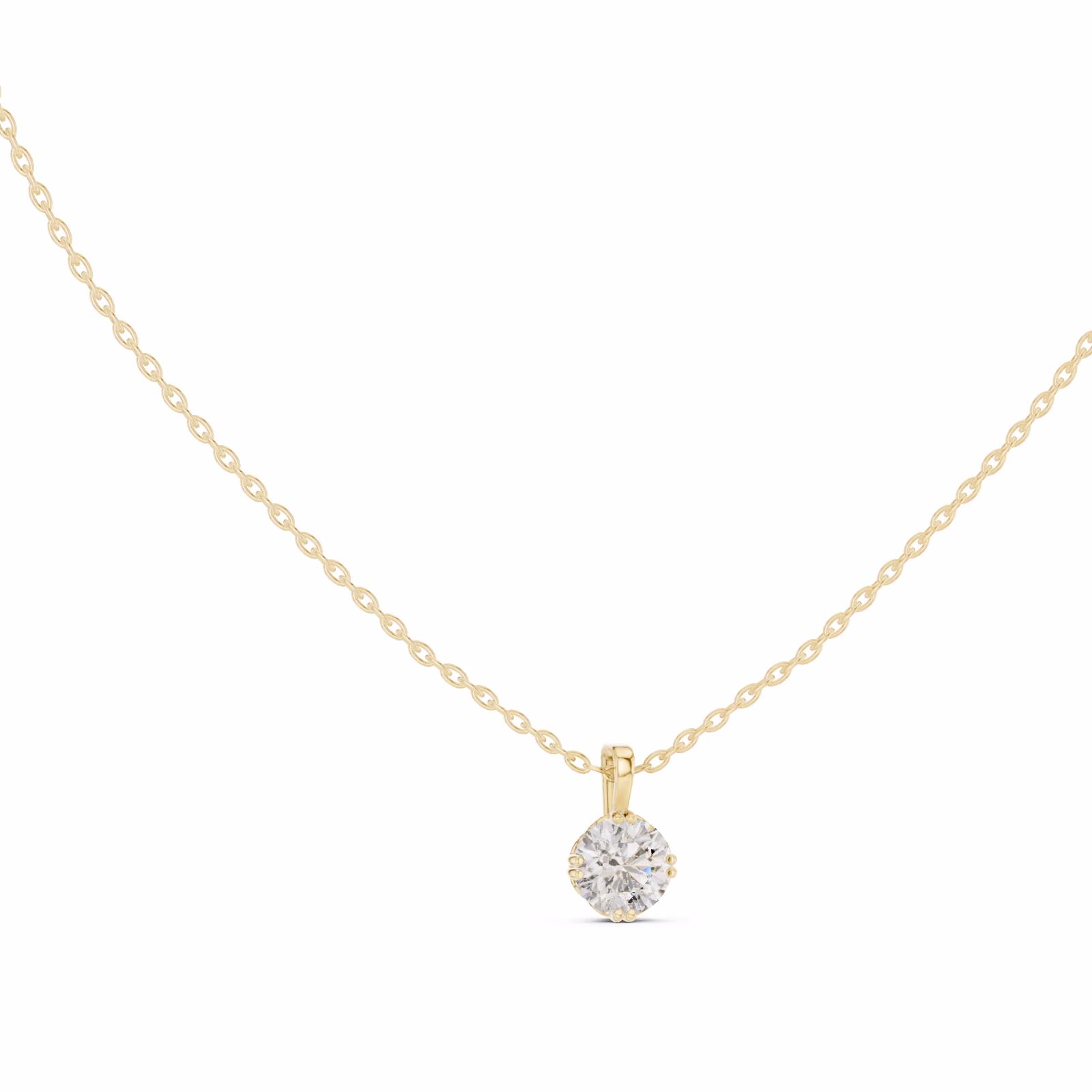 Lumière Solitaire Pendant Round