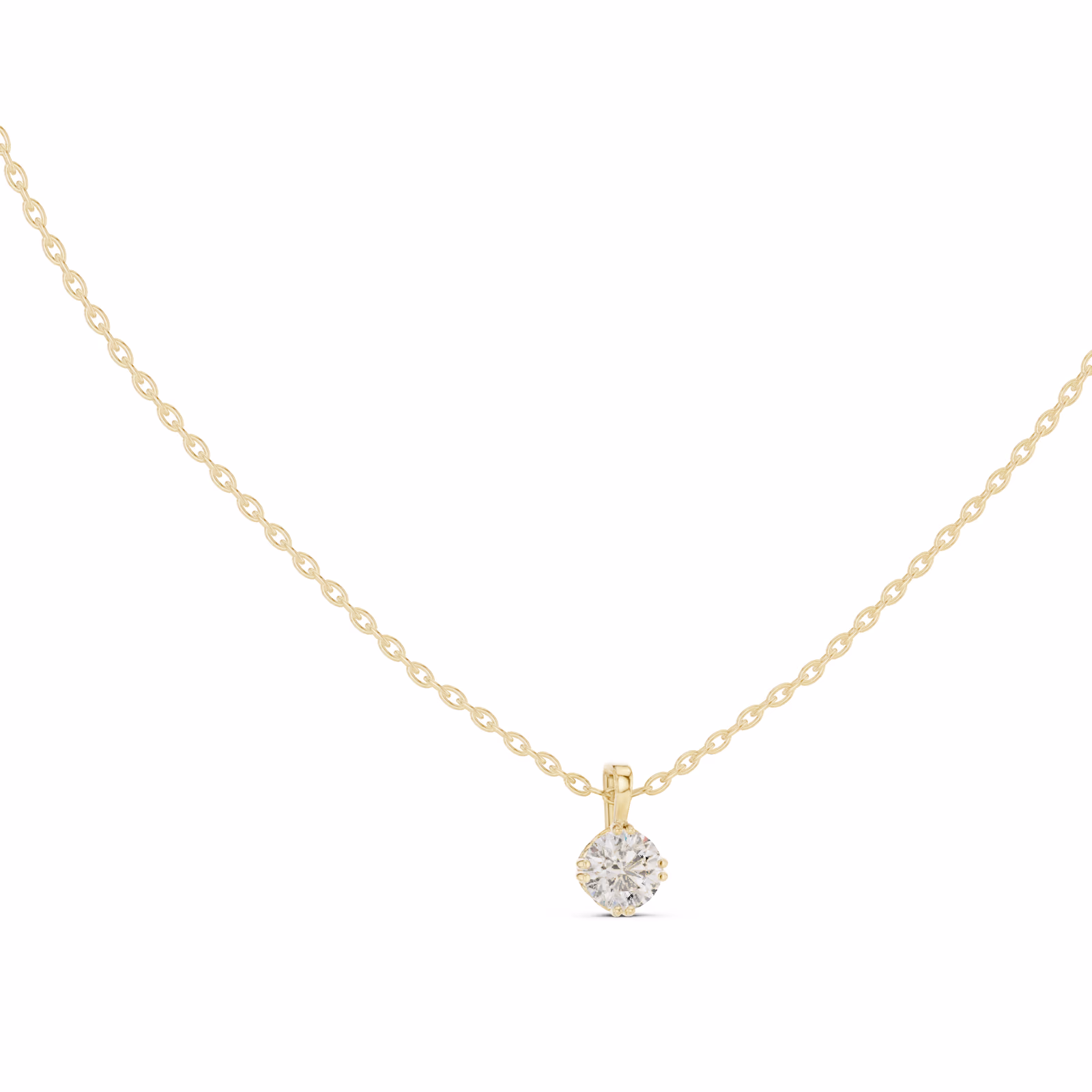 Lumière Solitaire Pendant Round