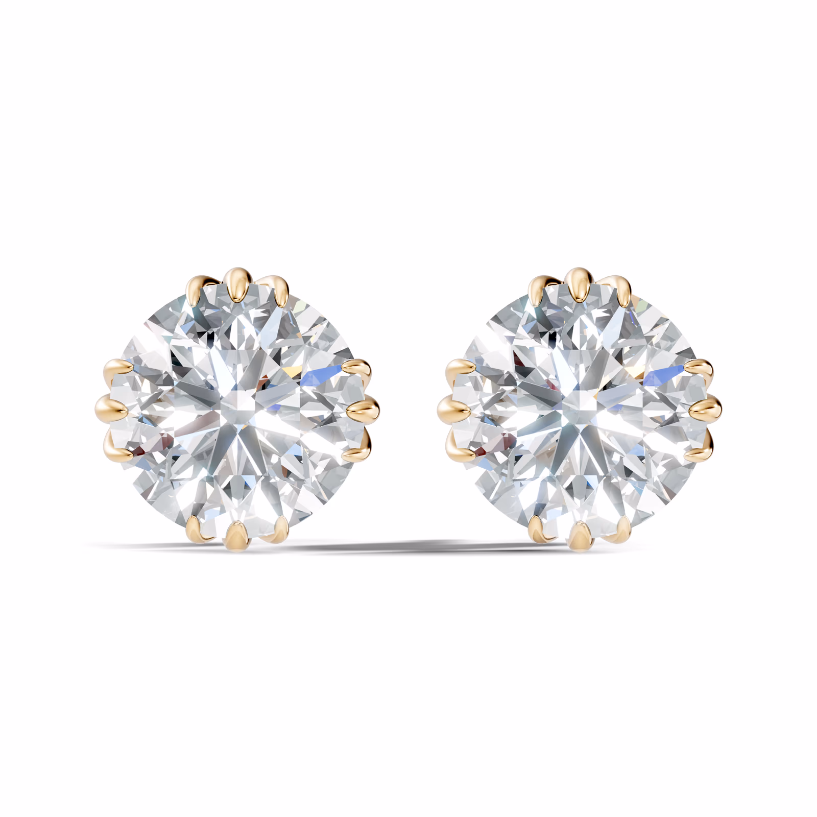 Fleur Basket Stud Round