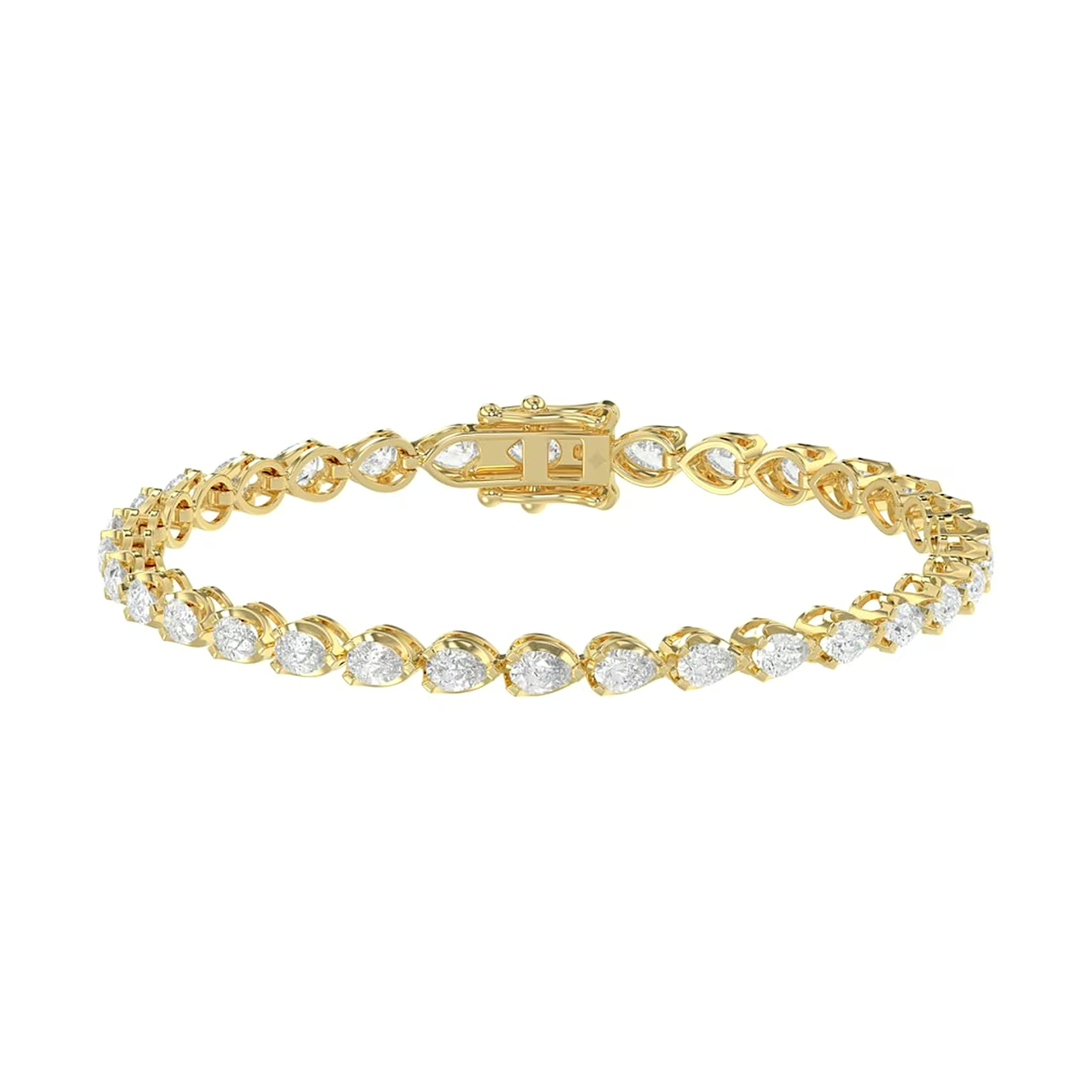 Pear-cut Tennis Bracelet